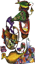 cubist castle art