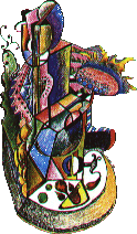 cubist castle art